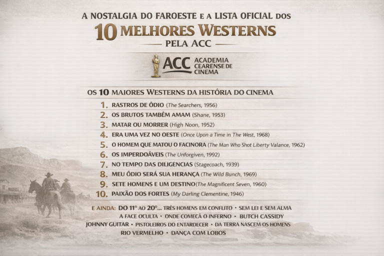 A NOSTALGIA DO FAROESTE E A LISTA OFICIAL DOS 10 MELHORES PELA ACC